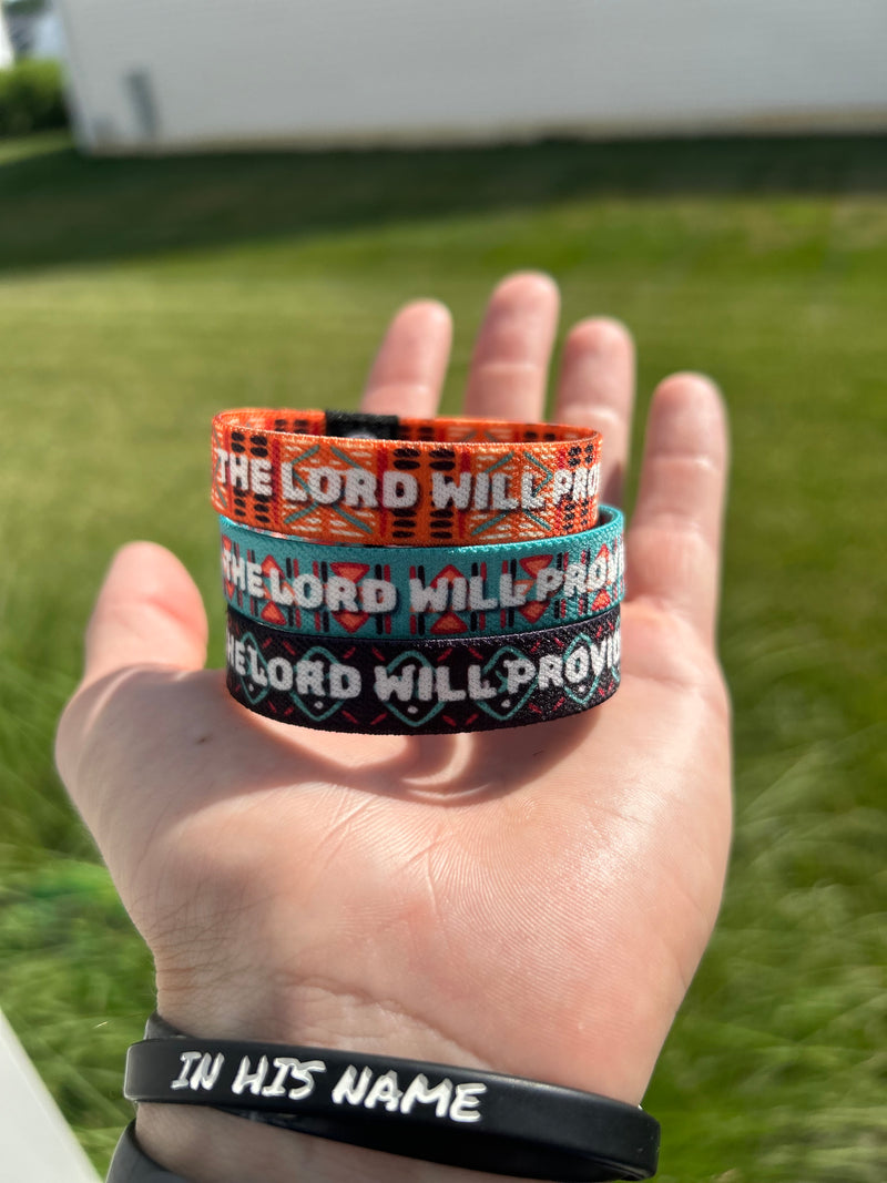 3-PACK | THE LORD WILL PROVIDE - Tribal Reversible Bracelets - Christian Bracelets and Apparel - In His Name Company Products