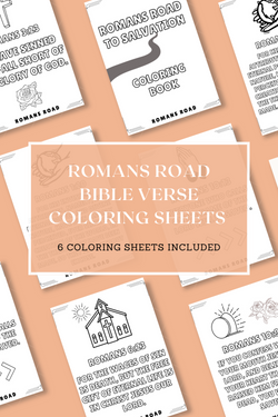 Romans Road - Bible Verse Coloring Book (Digital Download)