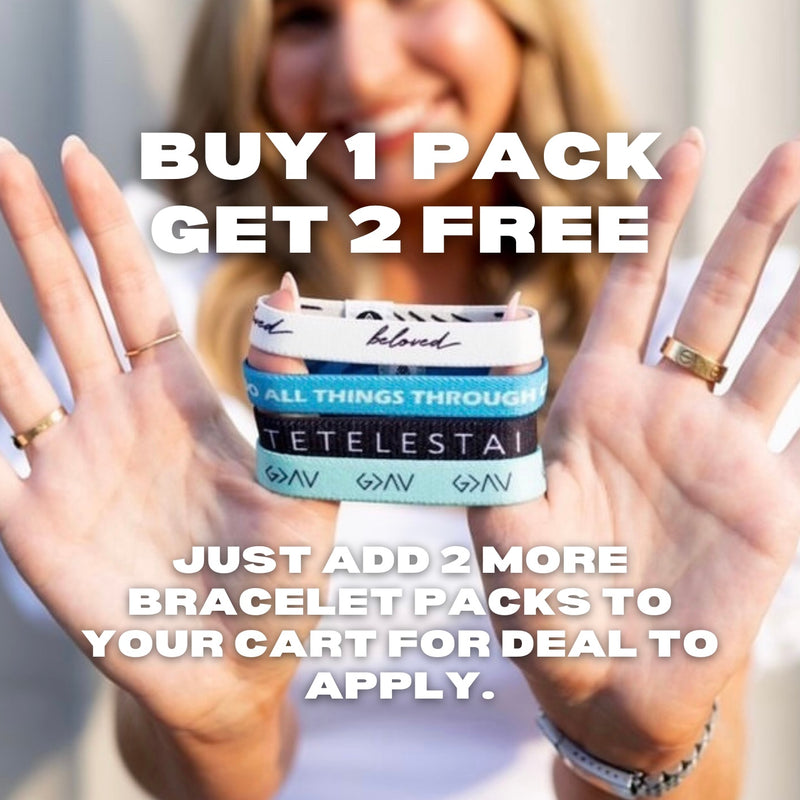 10-PACK | Philippians Reversible Bracelets - Black + FREE Shipping