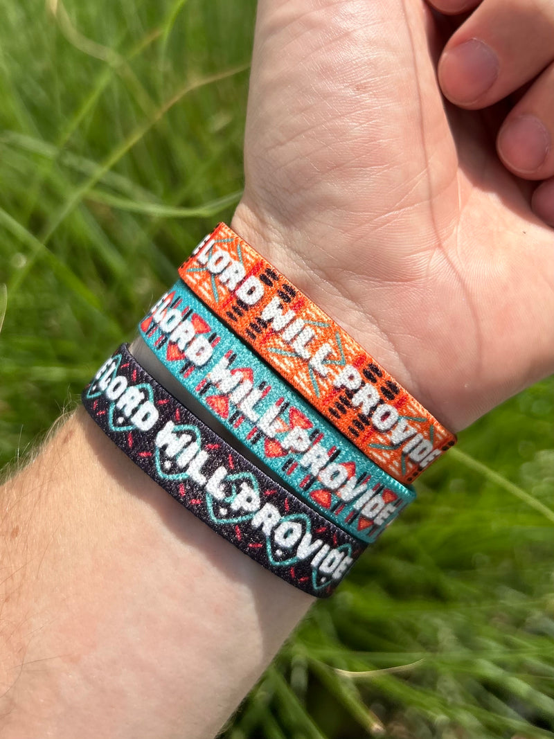 3-PACK | THE LORD WILL PROVIDE - Tribal Reversible Bracelets - Christian Bracelets and Apparel - In His Name Company Products