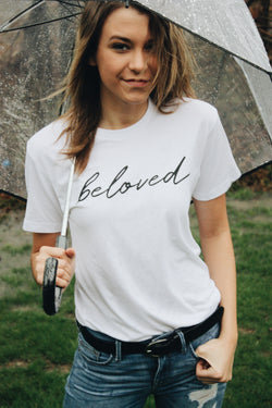 Beloved Shirt - White - Christian Apparel and Accessories - Ascend Wood Products