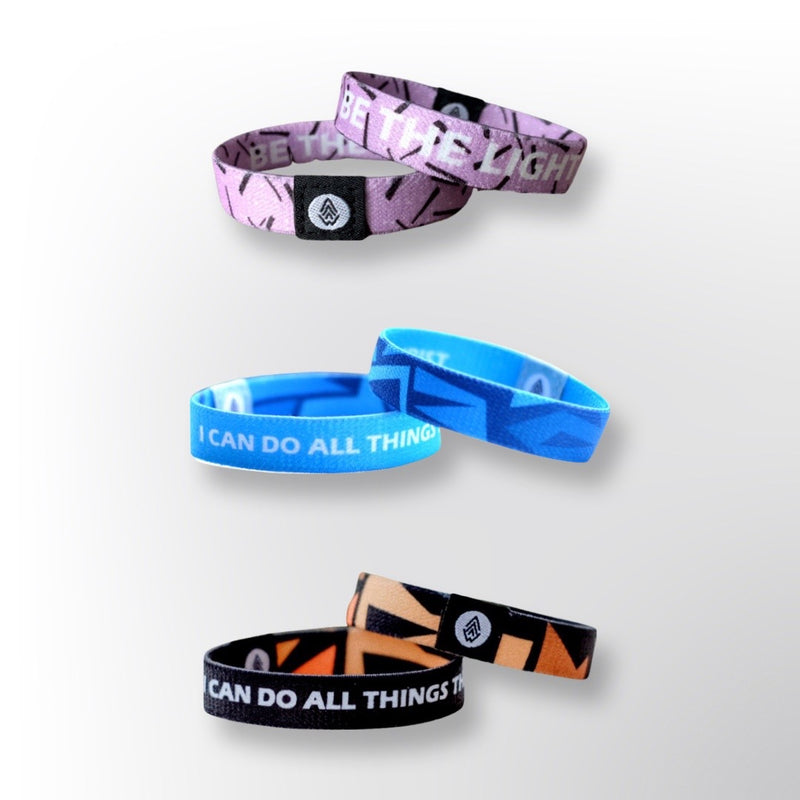 STRENGTH | 3-PACK Reversible Bracelets - Christian Apparel and Accessories - Ascend Wood Products
