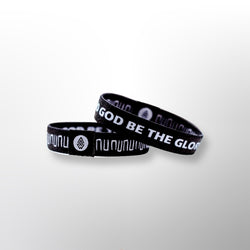 To God Be The Glory Bracelets - Black/White - Christian Bracelets and Apparel - In His Name Company Products