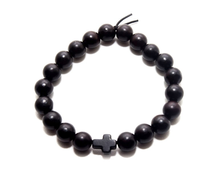 Blackwood Black Cross Bracelet – In His Name Company