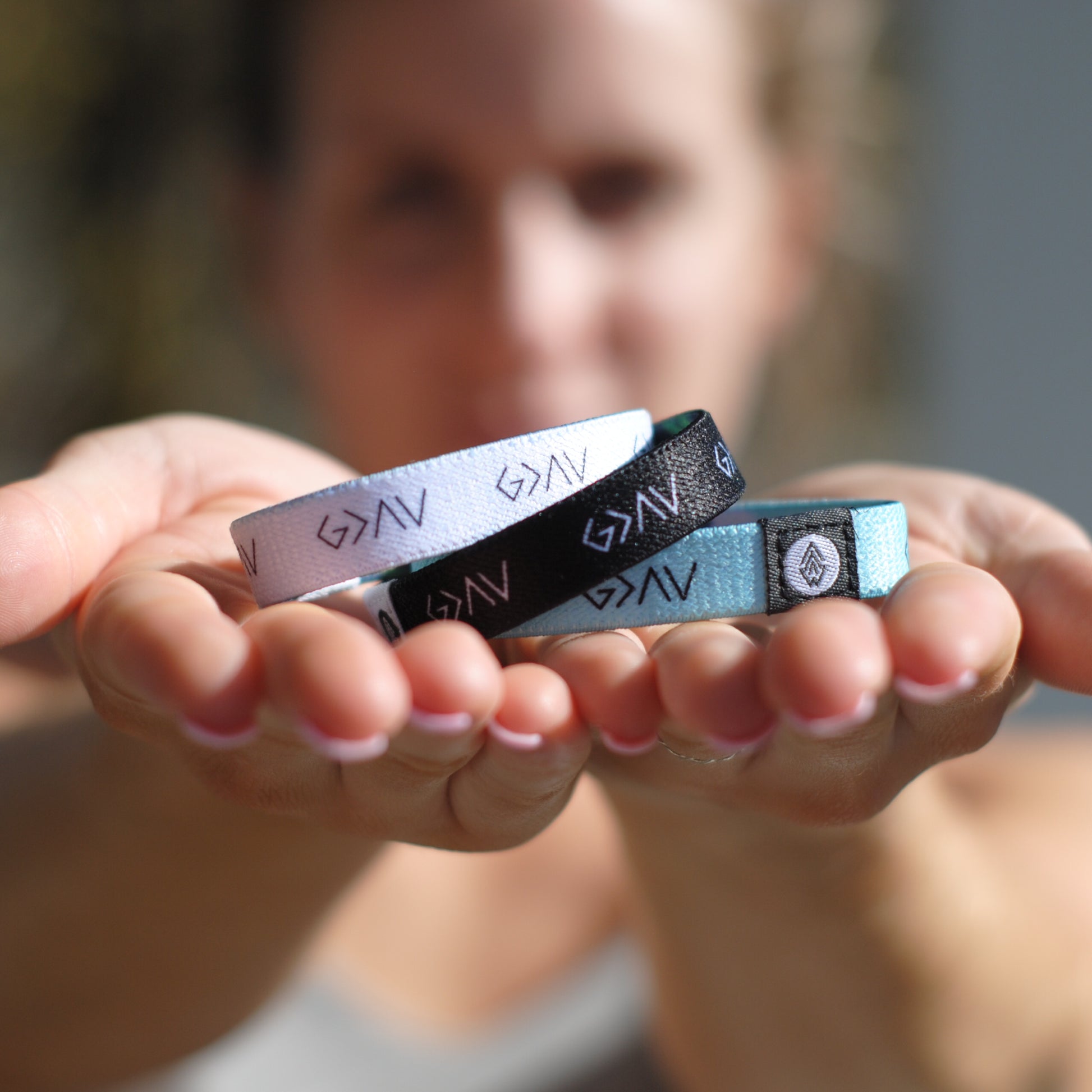 3-PACK | "God is Greater" Reversible Bracelets [White/Black/Mint] - Christian Bracelets and Apparel - In His Name Company Products