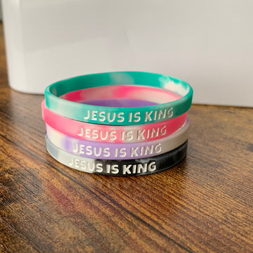 Silicone christian bracelets discount