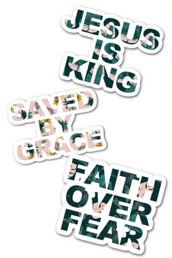 “Have Faith” Sticker 3-Pack - Christian Apparel and Accessories - Ascend Wood Products