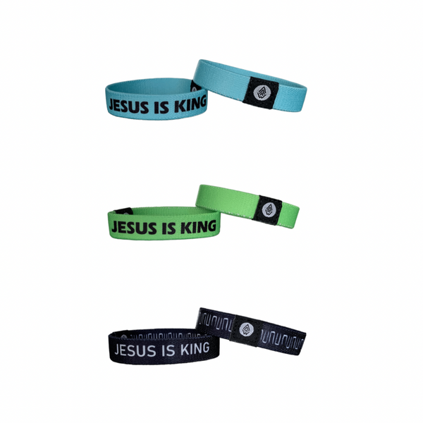 [NEW] JESUS IS KING Alternate | 3-PACK Reversible Bracelets - Christian Apparel and Accessories - Ascend Wood Products